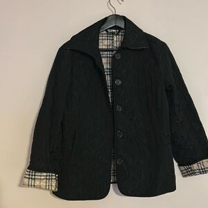 Black Quilt Lightweight Spring jacket